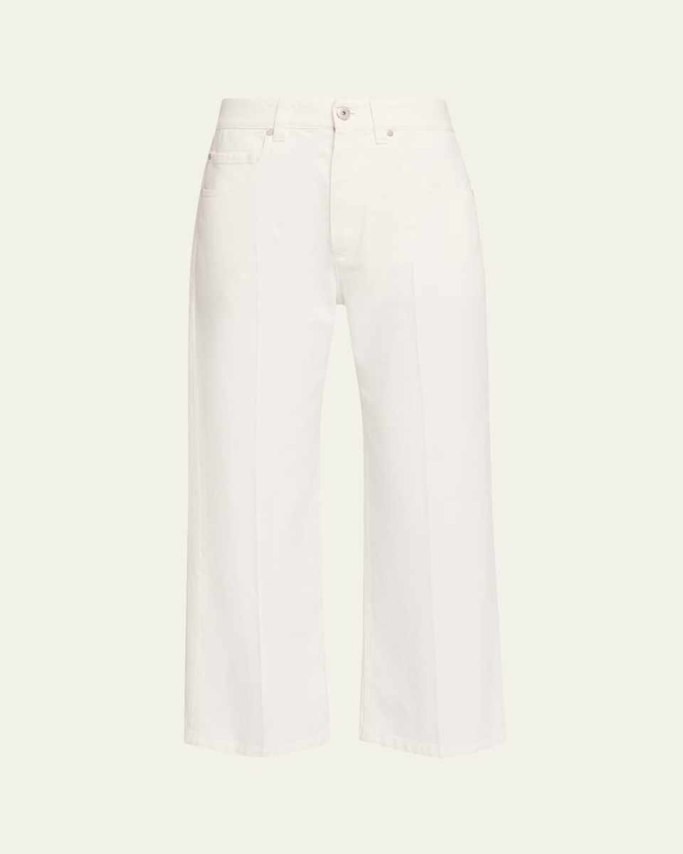 Contemporary Square Straight-Leg Capri Jeans
